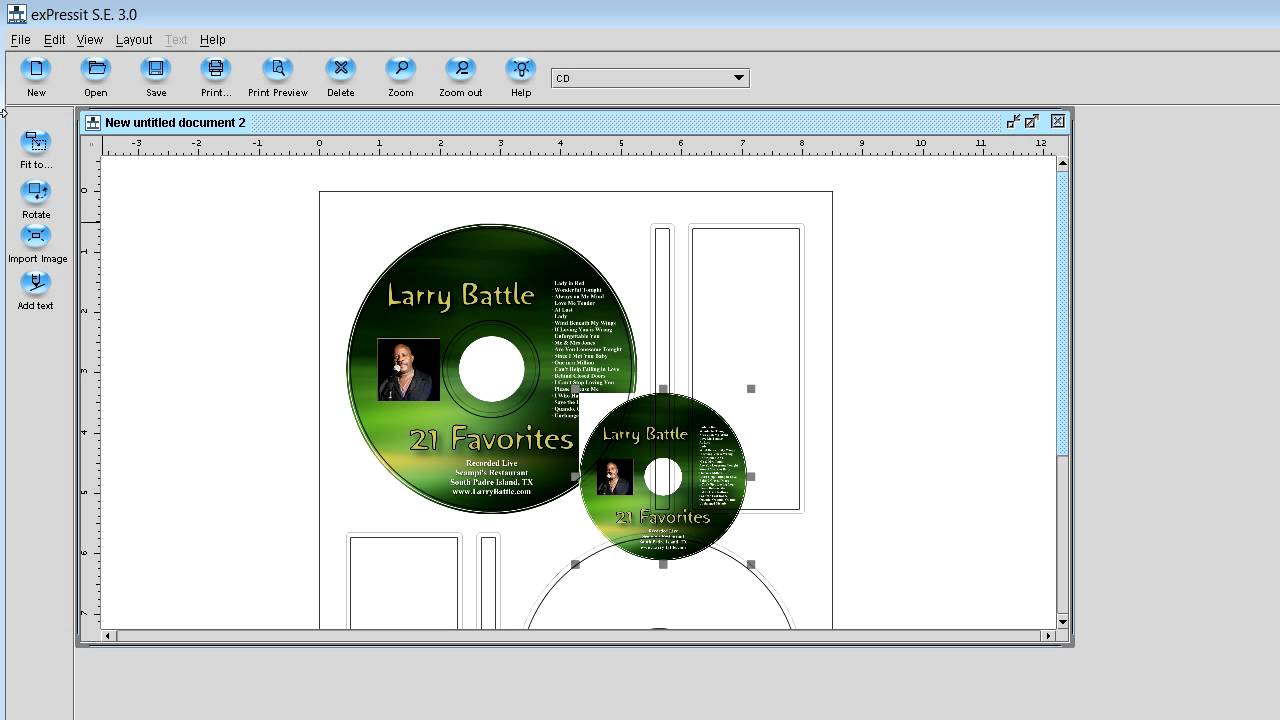 software to print memorex cd labels